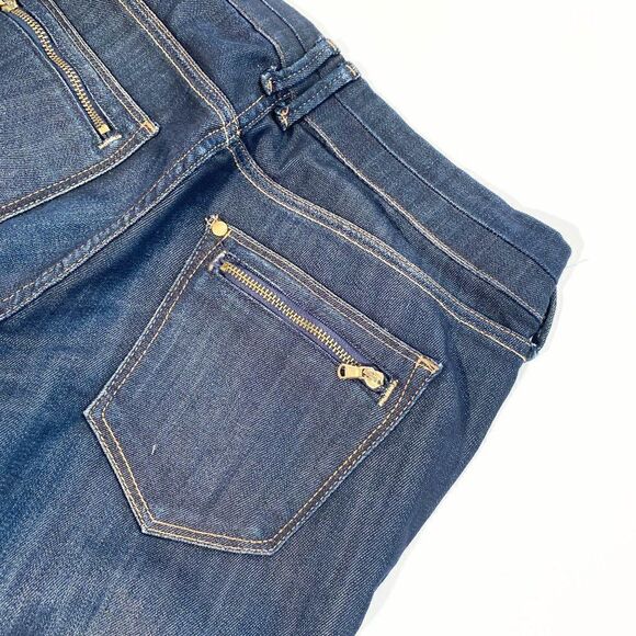 &denim dark wash structured skinny jean - Picture 8 of 8
